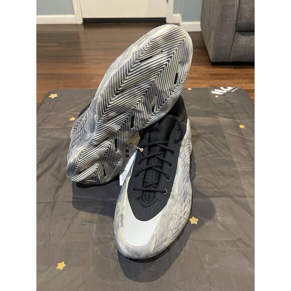 New Men’s Sz 12 Adidas AE 1 Low Ascent Pack MX Grey Black Basketball JI4066 - Picture 9 of 9